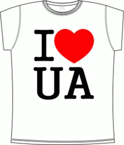 I Love UA White